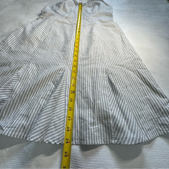 Reitmans Halter Backless Sundress in Gray and White - Picture 6 of 8